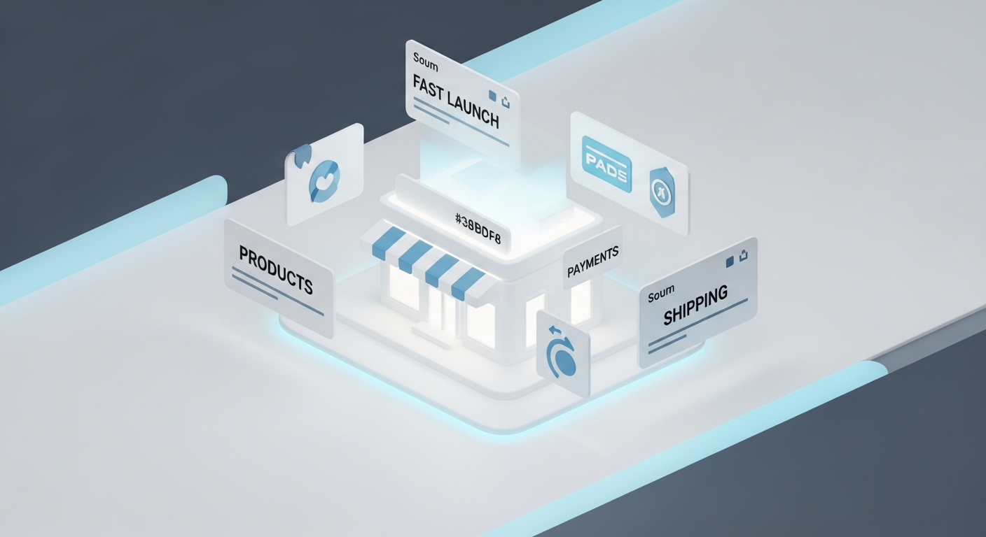 Turnkey peptide brand launch — modern storefront concept